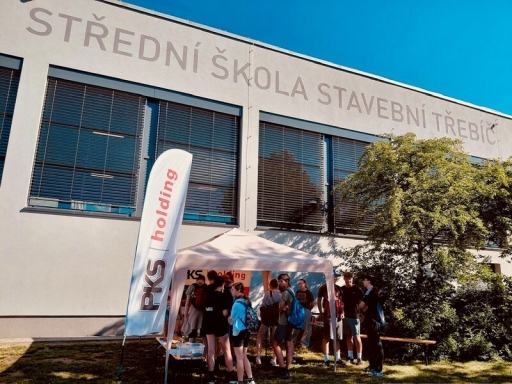 Naši skupinu jsme prezentovali na akci Střední školy stavební v Třebíči