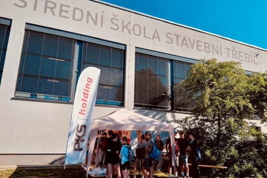 Naši skupinu jsme prezentovali na akci Střední školy stavební v Třebíči